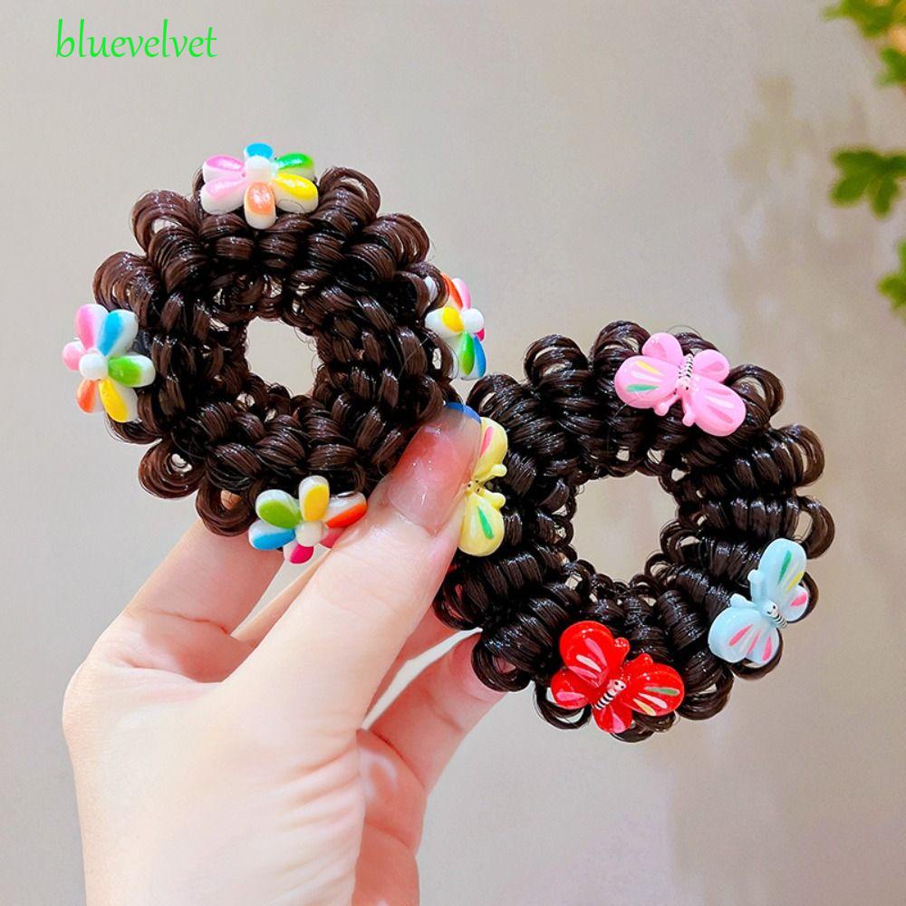 Bộ Tóc Giả Bằng Sợi Tổng Hợp Tự Nhiên Kiểu Hoạt Hình Dễ Thương Dùng Làm Đạo Cụ Chụp Ảnh Cho Bé Gái
