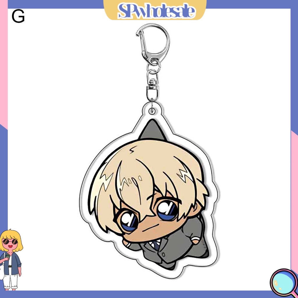 &lt;SPwholesale&gt; Móc Khóa Hình Thám Tử Conan Hoạt Hình Nhật Bản Đa Năng Có Thể Tái Sử Dụng