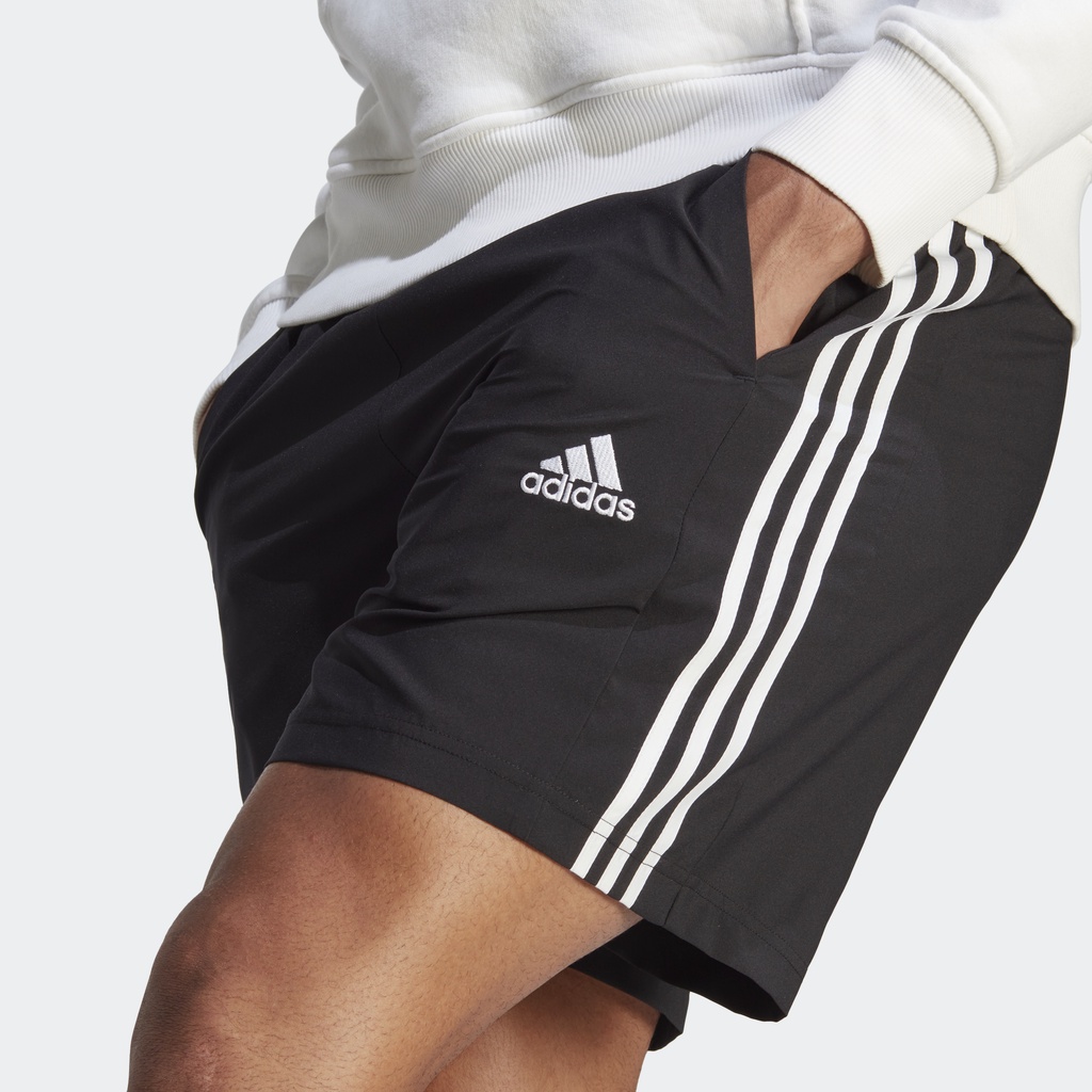Adidas Phong cách sống Quần Short Chelsea 3 Sọc Essentials AEROREADY Nam Đen IC1484