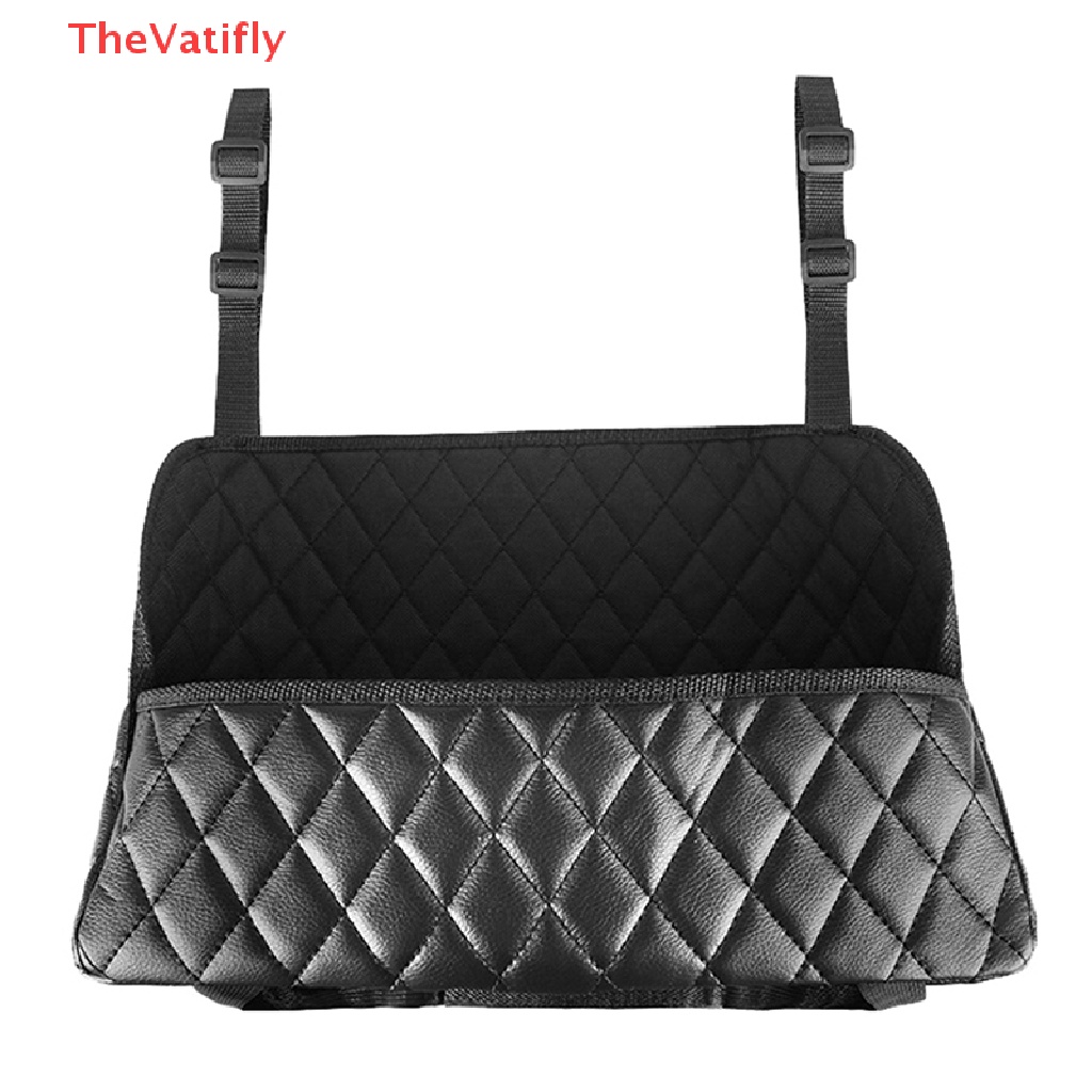 [Thevacy] Túi Da Đựng Đồ Gắn Khe Hở Ghế Trước Xe Hơi