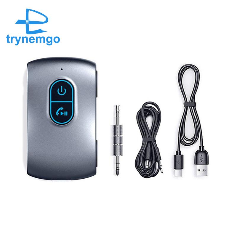 1 Bộ Chuyển Đổi Bluetooth 5.0 Aux Bluetooth 5.0 2 Trong 1 Pin 16H Cho Xe Hơi