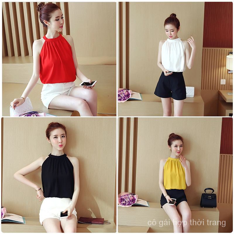 Áo Chiffon Sát Nách Che Bụng Thời Trang Mùa Hè 2022 Mới Cho Nữ