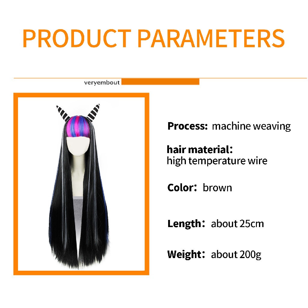 Tóc Giả Hóa Trang Nhân Vật Mioda Ibuki Dangan ronpa2