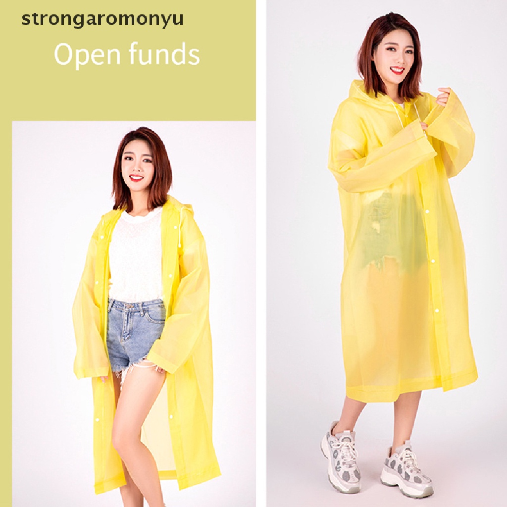 Áo Mưa Dày Dặn Chống Thấm Nước Có Mũ Trùm Tiện Dụng Cho Nam Và Nữ
