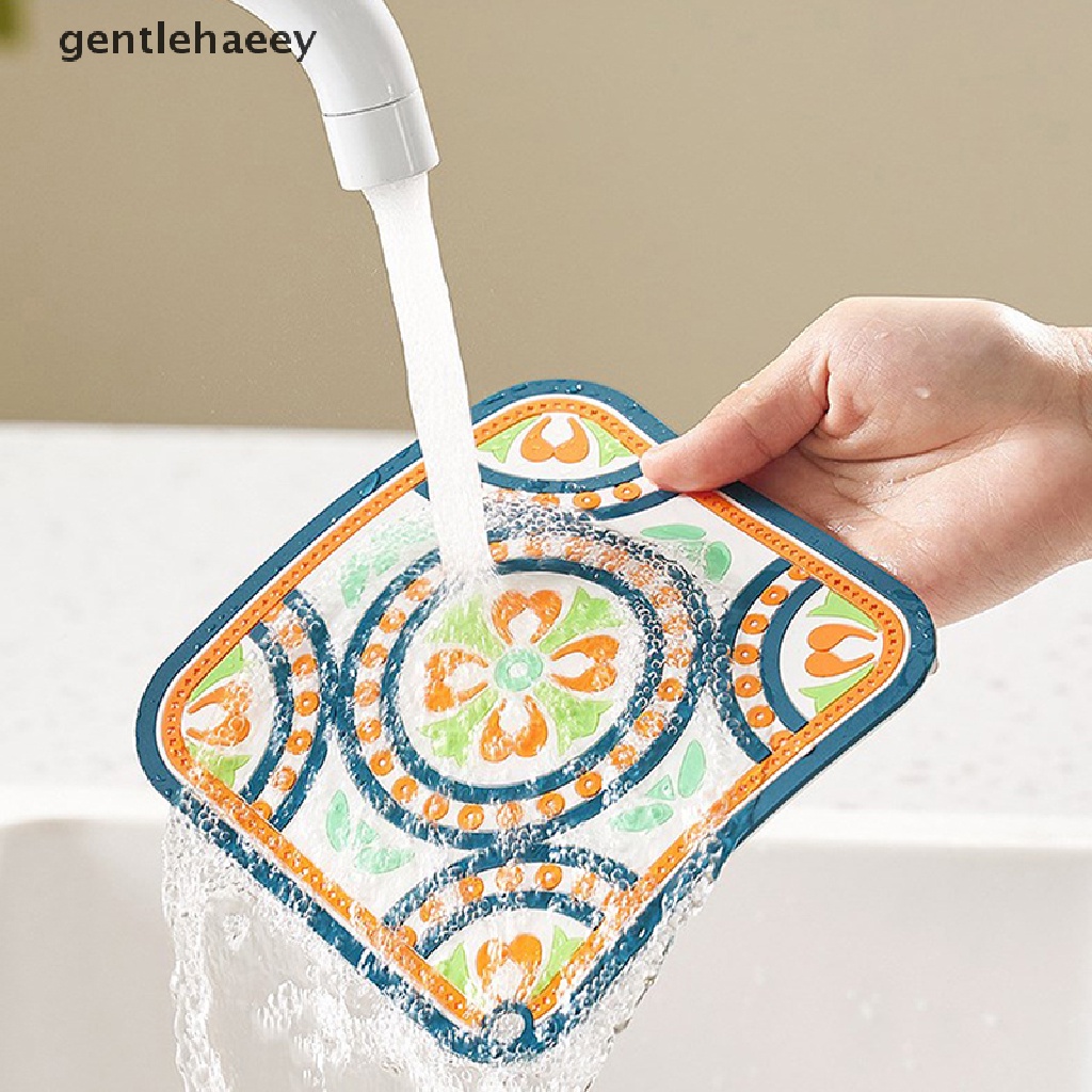 Gent Đế Lót Cốc Bằng PVC Chịu Nhiệt Cao Chống Thấm Nước Retro