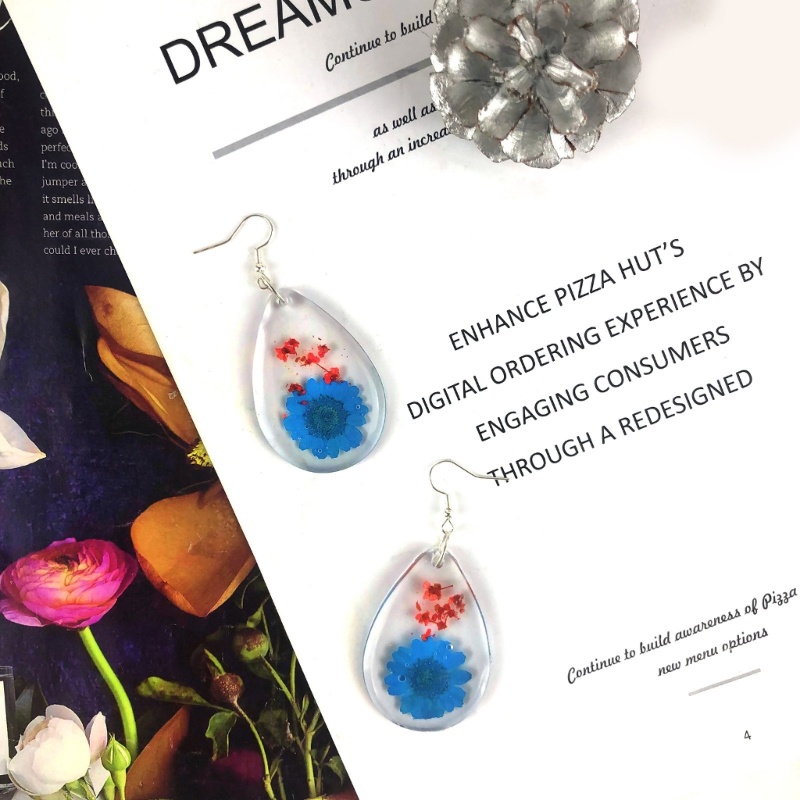 Khuôn Silicone Làm Mặt Trang Sức Bằng Resin DIY