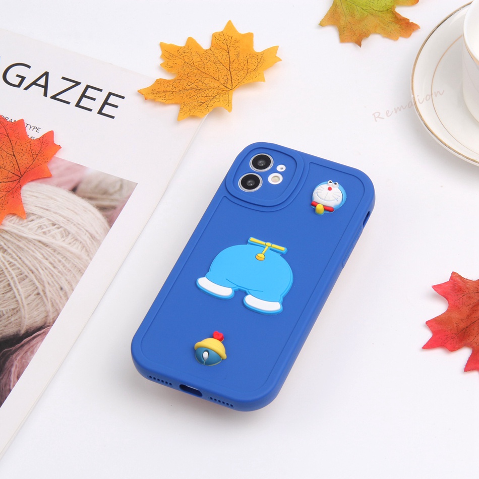 Ốp Điện Thoại Silicone Hoạt Hình Doraemon Cho iPhone 11 12 13 14 Pro MAX + Mini X XR XS MAX 6 S 7 8 + SE 2020 11Pro 12pro 13Pro