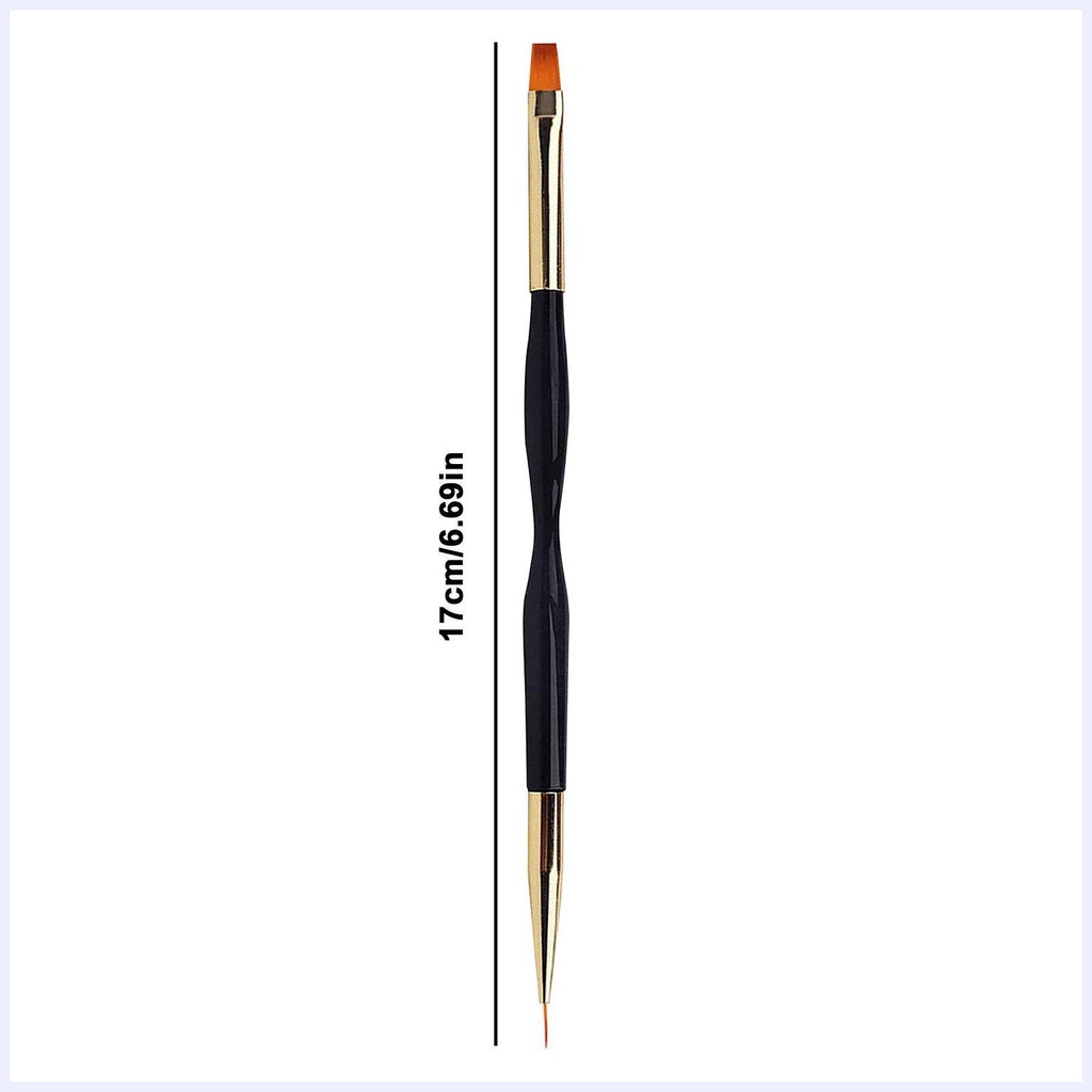 Bàn Chải Sơn Móng Tay Acrylic Dual EndArt Brushes Cho Móng Tay 3 Chiếc Phẳng Tranh Vẽ Lớp Lót Dụng Cụ Làm Móng Cho Tự Làm Móng Tay Nghệ Thuật Thiết Kế Tự Làm Tại Nhà