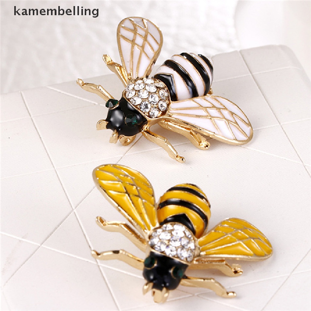 Ghim Cài Áo Hình Chú Ong Nhỏ Đính Đá Pha Lê Thanh Lịch Cho Nữ