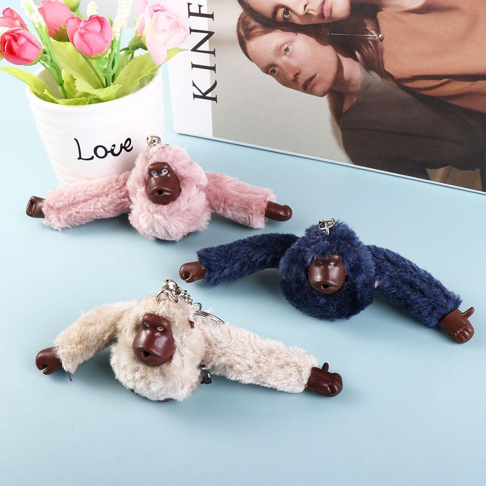 Móc Khóa Hình Khỉ Nhồi Bông Mềm Mại Dễ Thương