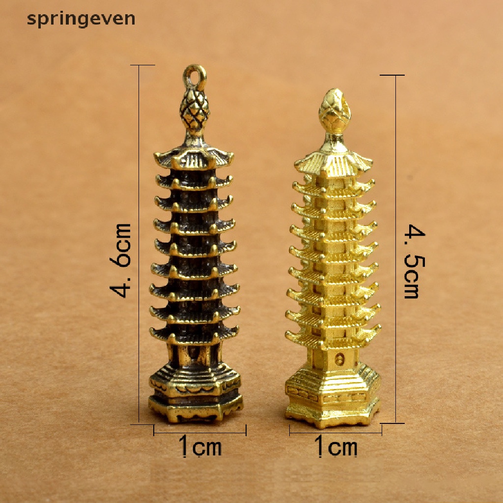 Springeven Mặt Dây Chuyền Hình Tháp Cicada Truyền Thống Trung Quốc Chín Tấc Bằng Đồng Thau Giúp Học Tập