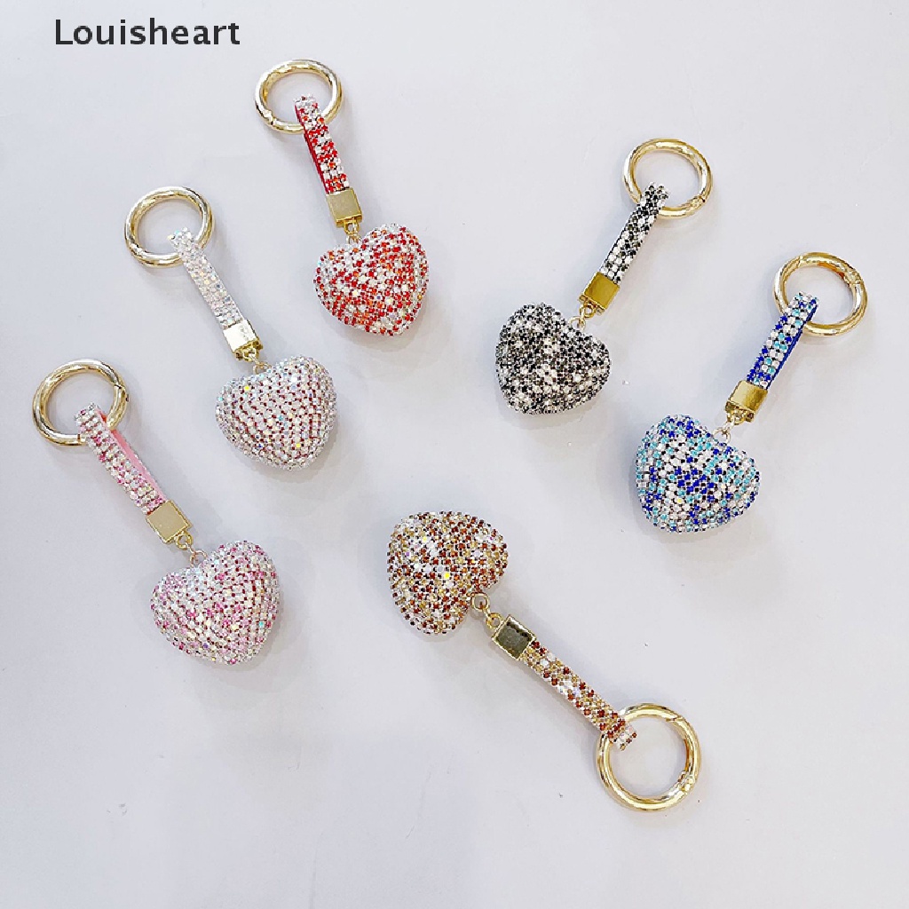 Móc Khóa Hình Trái Tim Đính Đá Louisheart TFG