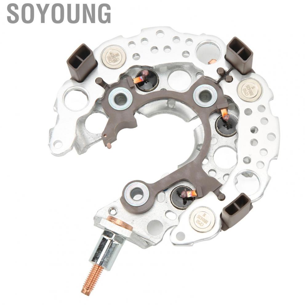 Soyoung 021580‑6610  Alternator Rectifier Diode Perfect Fit Good Heat Dissipation Regulator Bridge Durable for Car