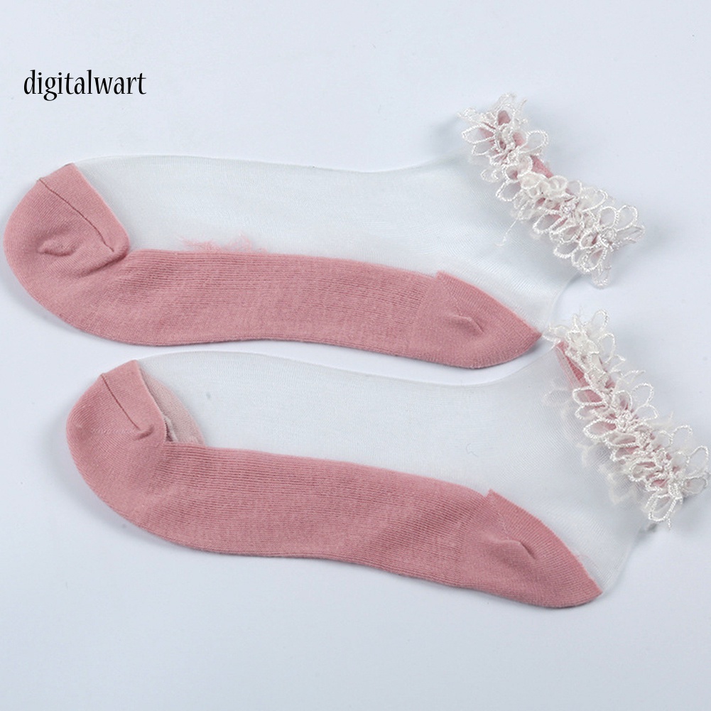 Kỹ Thuật Số| Set 3 Đôi Vớ Trong Suốt Siêu Mỏng Thoáng Khí Cho Nữ