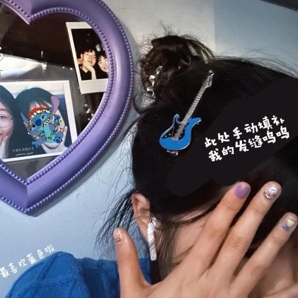 Kẹp Tóc mini Hình Đàn guitar Dễ Thương Cho Nữ