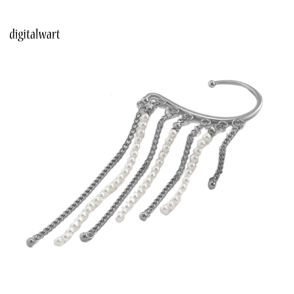 Kỹ Thuật Số| 1 Khuyên Kẹp Vành Tai Tua Rua Phong Cách Vintage Tinh Tế Cho Đám Cưới