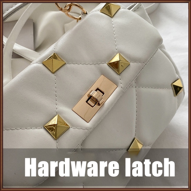 Túi Đeo Chéo Giả Da Đính Đinh Tán Thời Trang Dành Cho Nữ