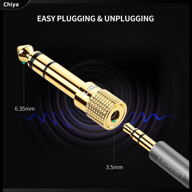 Cáp NốI Âm Thanh Tai Nghe / Microphone ĐầU CắM 3.5mm Sang Lỗ CắM 6.5mm BằNg HợP