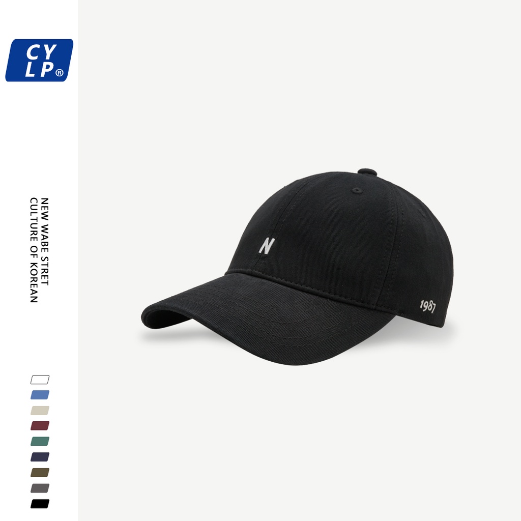 Mũ Lưỡi Trai Mềm Thêu Chữ N 1987 Phong Cách Hàn Quốc Thời Trang Cho Cặp Đôi