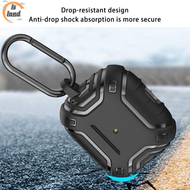 Vỏ Bảo Vệ Hộp Sạc Tai Nghe Airpods3 Có Móc Khóa Nam Châm