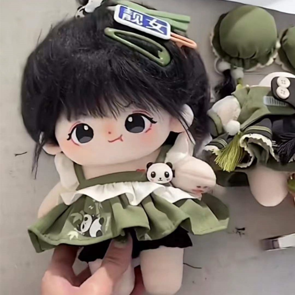 Búp Bê Vải Cotton 20cm Thiết Kế Dễ Thương Dùng Làm Quà Tặng Cho Bé Gái