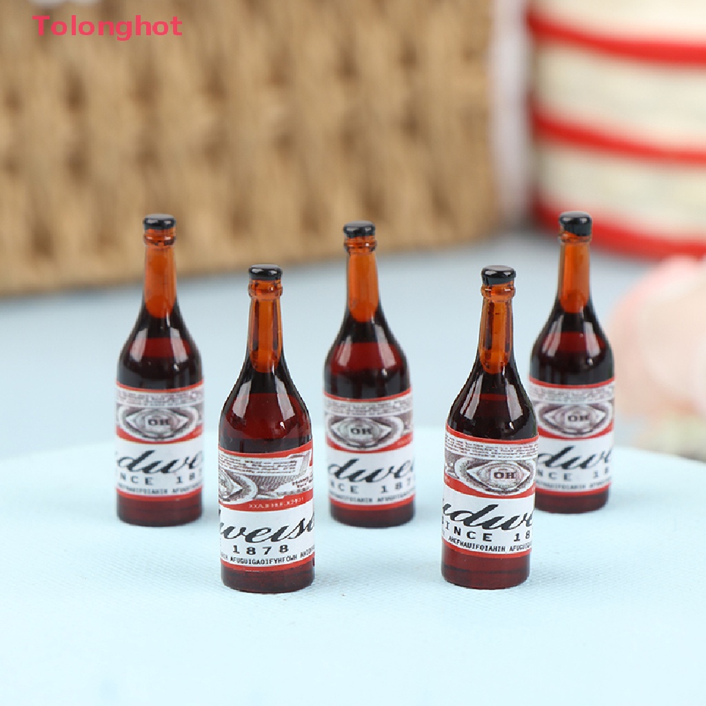 Set 10 Chai Rượu Mini Tỉ Lệ 1 / 12 Dùng Để Trang Trí Nhà Búp Bê