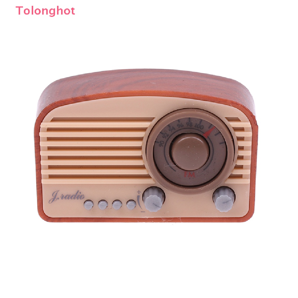Radio Mini Trang Trí Nhà Búp Bê Phong Cách Retro