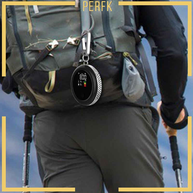 Máy Kiểm Tra Chất Lượng Không Khí Đa Năng 3 Trong 1 Màn Hình LCD Nền Đen