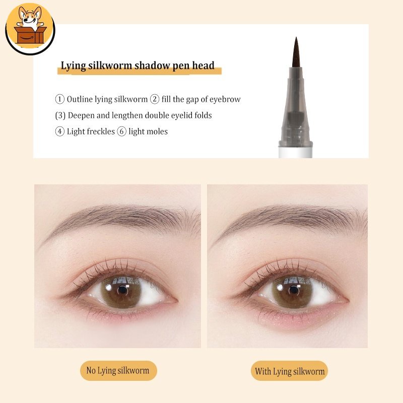 Bút Kẻ Mắt Kiêm Mascara Hai Đầu Siêu Mịn Chống Thấm Nước Không Lem Nhòe Lâu Trôi