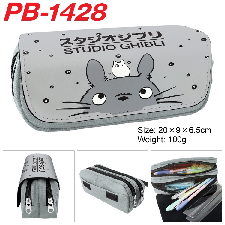 Bóp Viết Vải Canvas In Hoạt Hình Totoro 3D Dễ Thương Cho Bé
