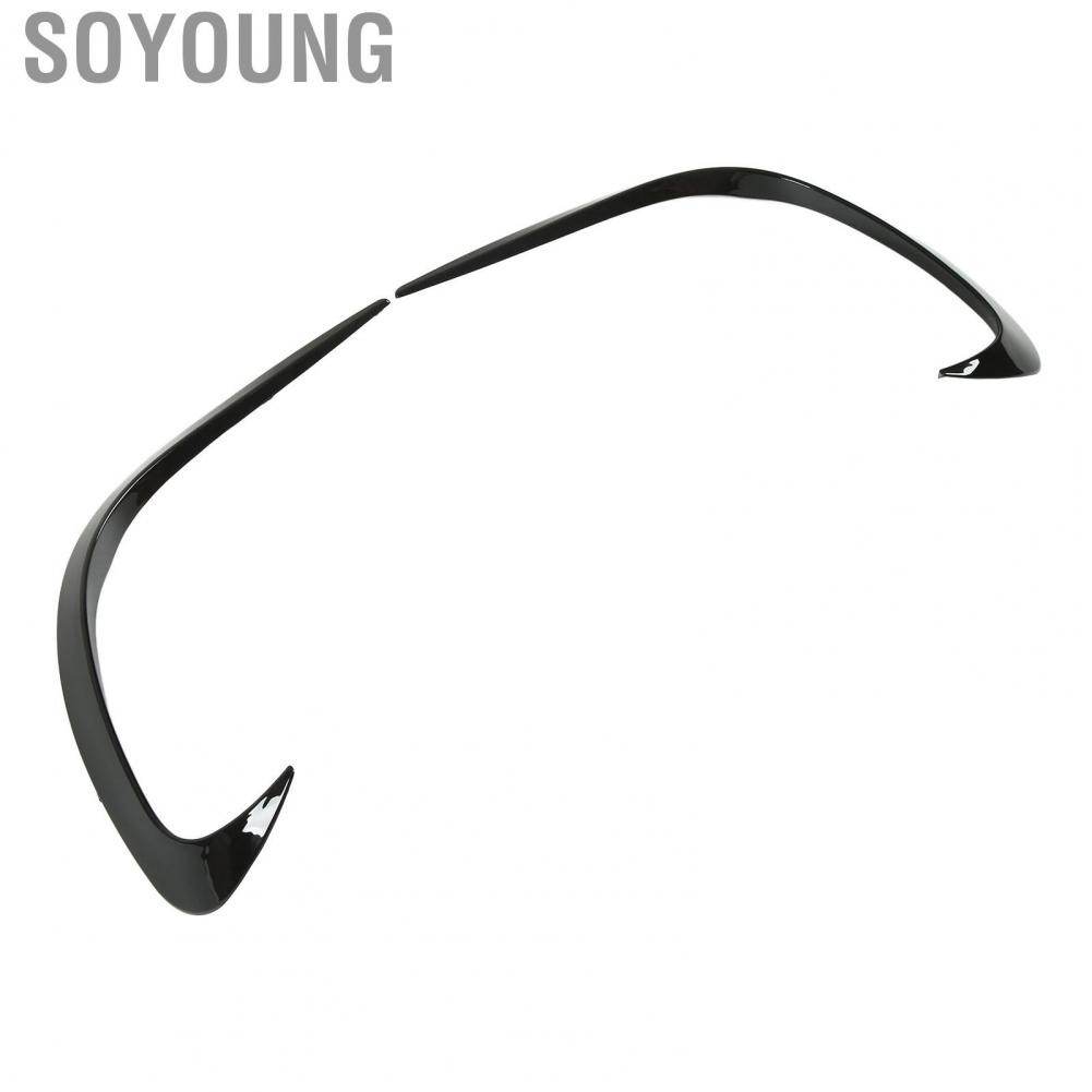 Soyoung Bumper Lip Spoiler Diffuser  Front Air Rust Proof Tight Installation Glossy Black for Car