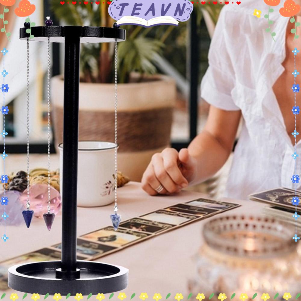 Đế Gỗ Xoay Tròn Tiện Dụng Chất Lượng Cao|Giá Đỡ Trưng Bày Mặt Dây Chuyền Hình Phù Thủy