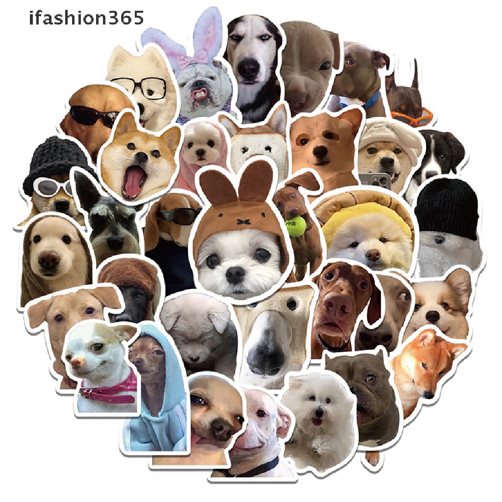 Set 50 Miếng Dán Biểu Tượng Cảm Xúc Trang Trí Laptop Notebook Ifashion ifashion365