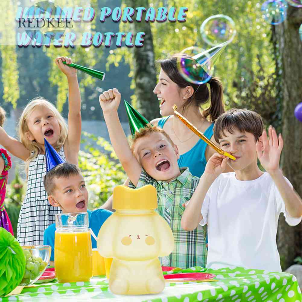 Bình Nước 800ML Họa Tiết Hoạt Hình Dễ Thương