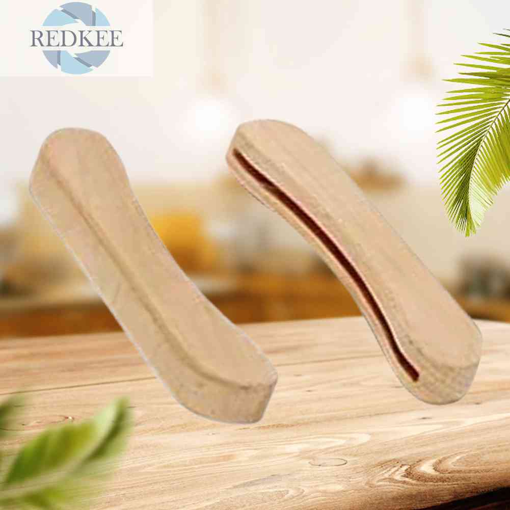 Set 2 Khay Nướng Bánh Có Tay Cầm Bằng Gỗ Chống Bỏng Cho Sân Vườn