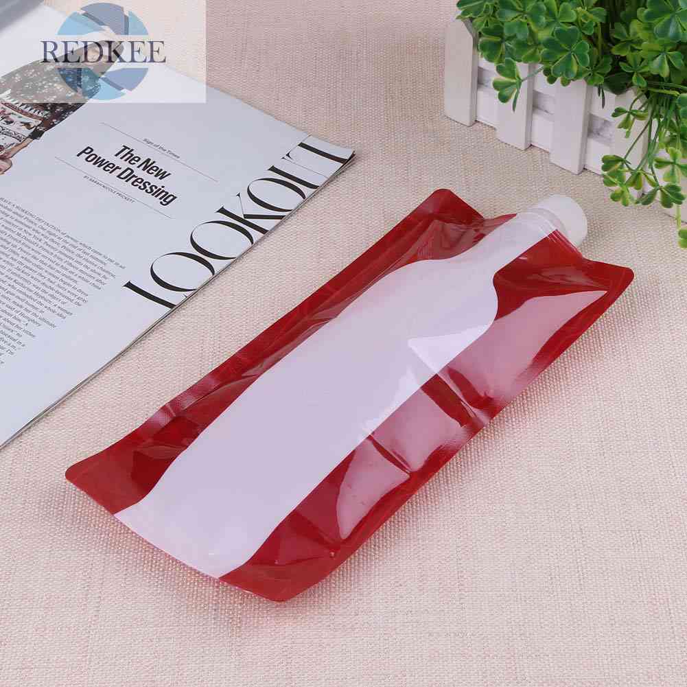 Túi Đựng Nước PE 750mL Có Thể Gấp Gọn Tiện Dụng Khi Đi Cắm Trại