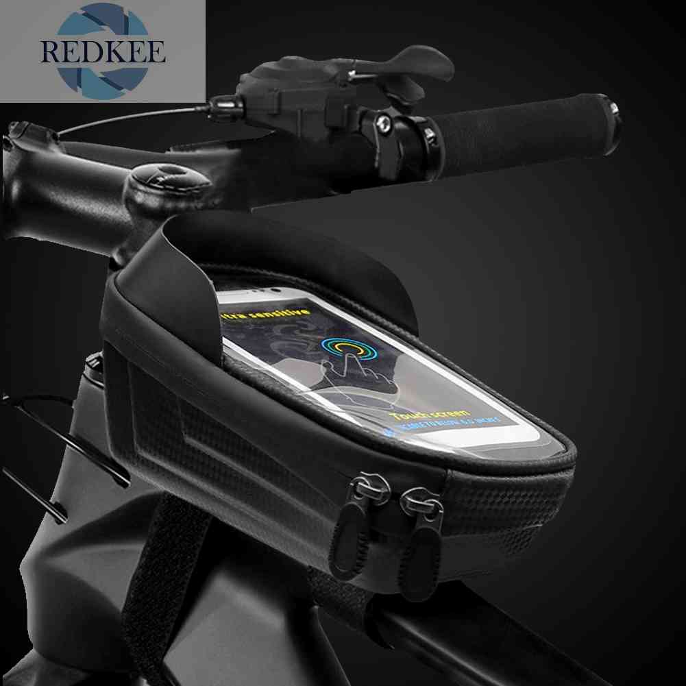 [Bán Chạy!!!]Túi Đựng Điện Thoại 5 Kiểu Vỏ Cứng Chạm Cảm Ứng Màn Hình Gắn Khung Trước Xe Đạp MTB