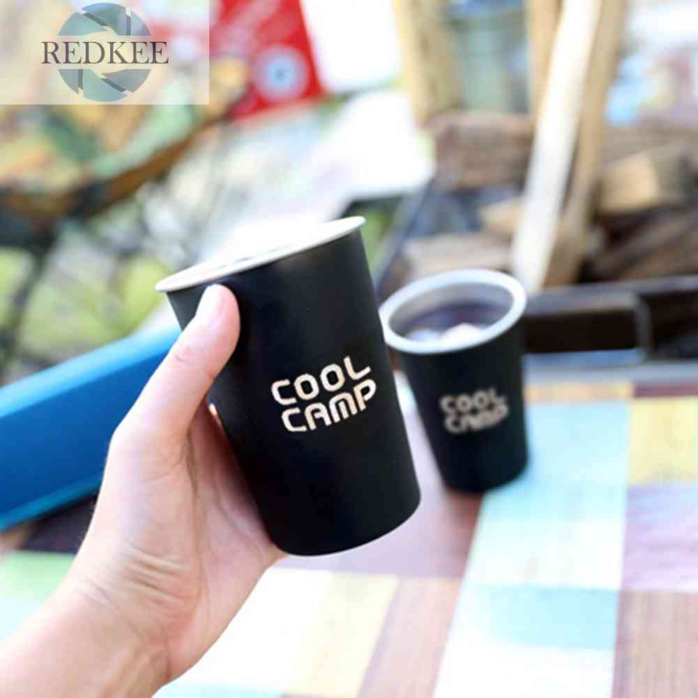 Bộ 4 Ly Uống Nước 350ml Bằng Thép Không Gỉ