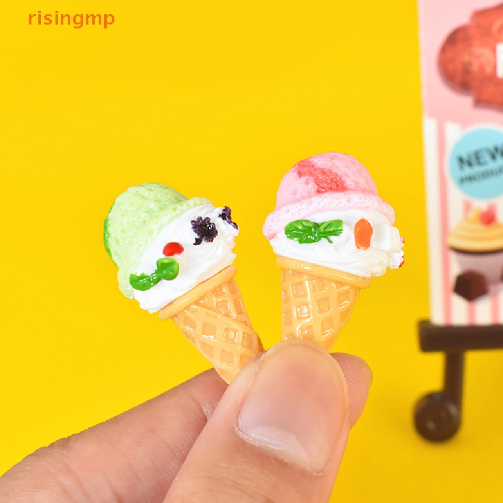 Bộ 5 Ly Kem Mini Tỉ Lệ 1: 12 Dùng Trang Trí Nhà Búp Bê