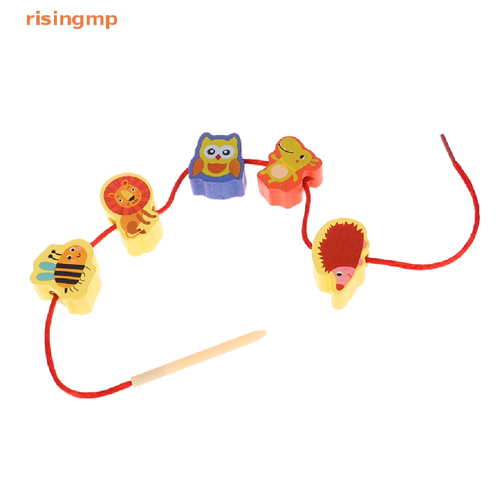 Set 12 / 16 / 23 / 25 Hạt Xỏ Lỗ Hình Trái Cây / Động Vật Hoạt Hình DIY Dành Cho Trẻ Em