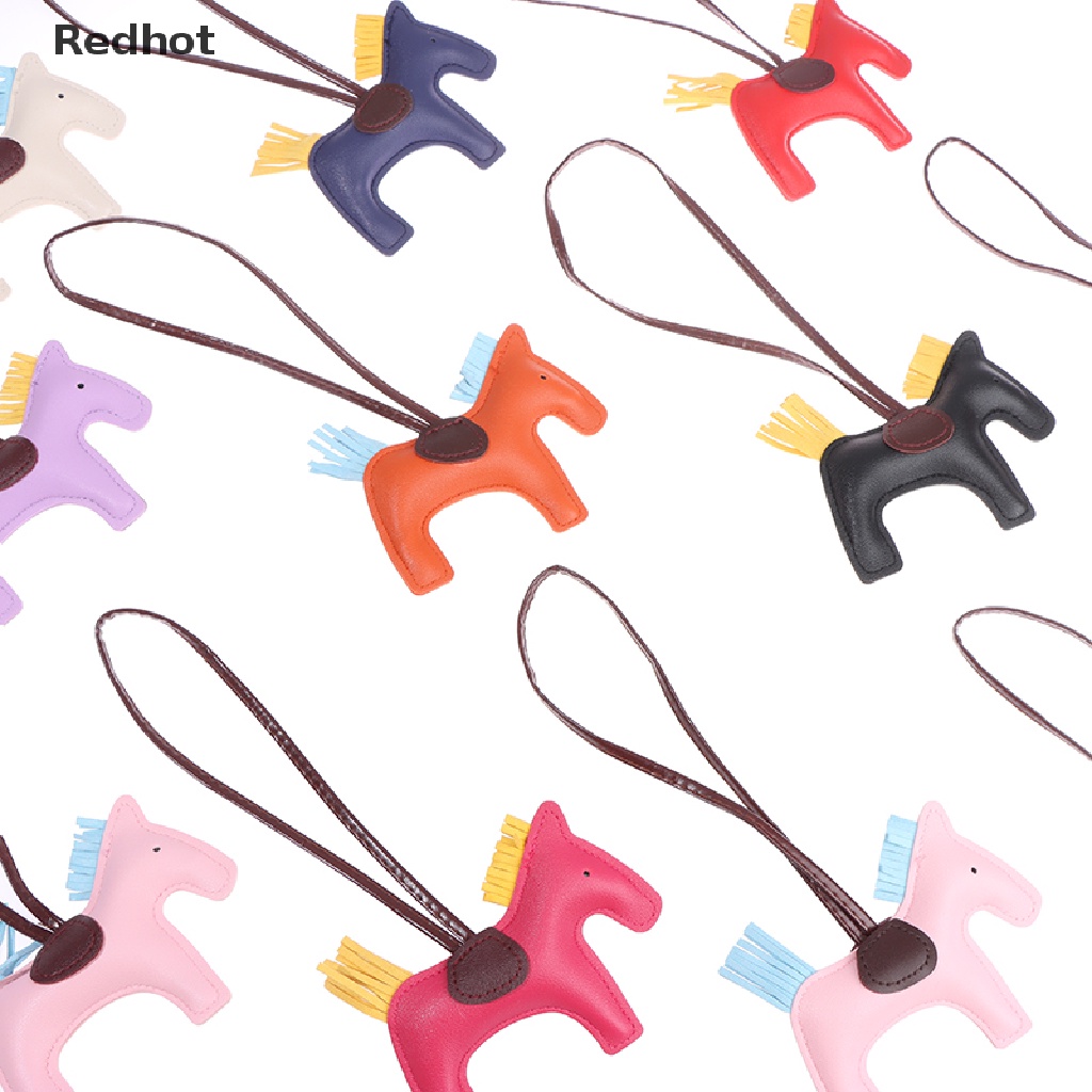 Móc Khóa Da PU Thủ Công Hình Ngựa Cho Nữ