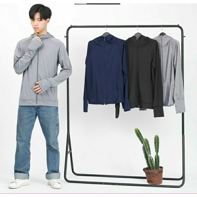 Áo chống nắng nam, áo khoác đi nắng chất liệu kim cương thông hơi co dãn thoải mái