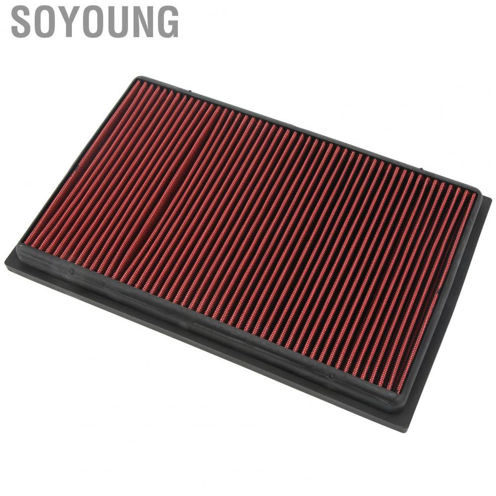Soyoung Engine Air Cleaner High Flow Car Filter Practical Reusable for Vehicle