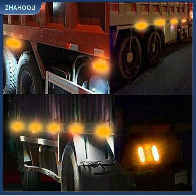 ☃Phụ Kiện Trang Trí Nhà Cửa Độc Đáo Sáng Tạo☃ Bộ 5 Đèn Led Tín Hiệu 20 Bóng 12v / 24v Tiết Kiệm Năng Lượng Chống Thấm Nước Dành Cho Xe Tải
