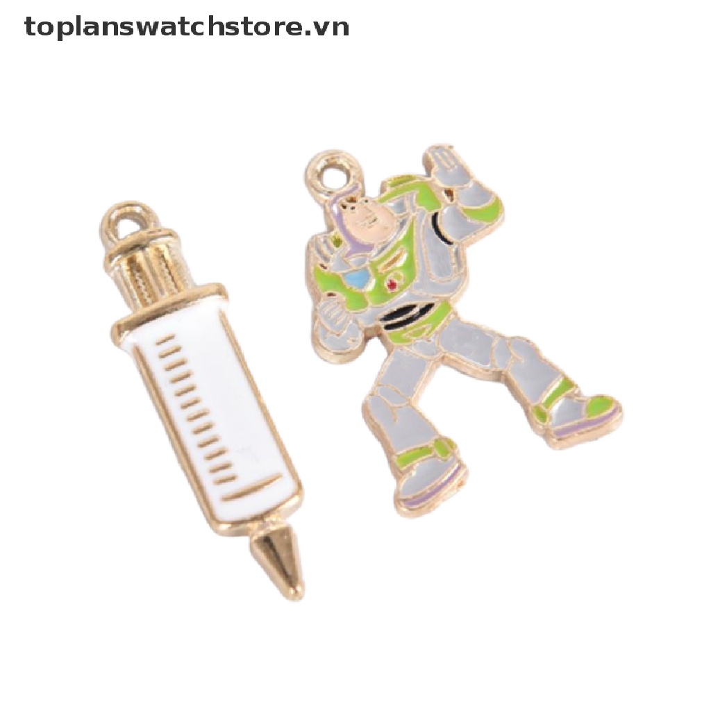 Set 10 Mặt Dây Chuyền Hình Cối Xay Gió Tráng Men DIY