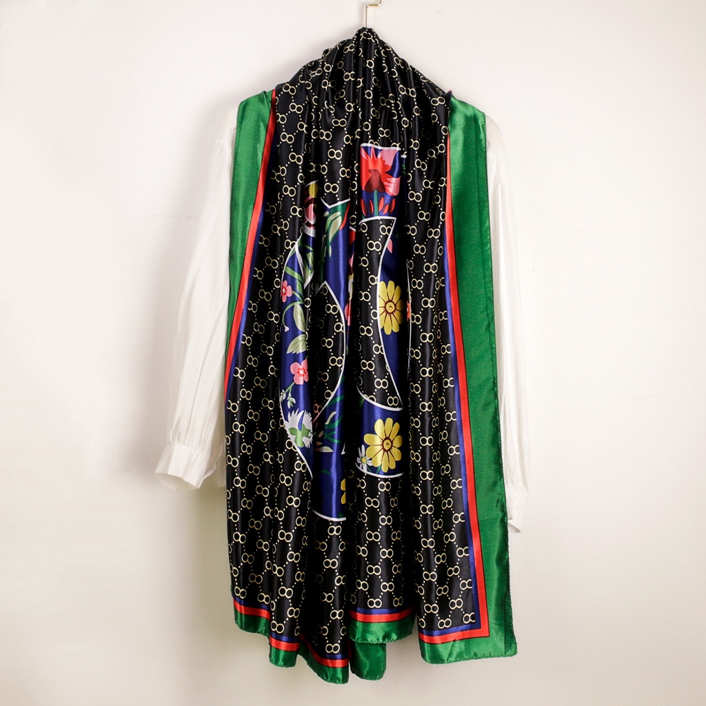 Khăn Choàng Đi Biển Chống Nắng Bằng Lụa 180X90Cm 70.9X35.4Inch WJ1089-06