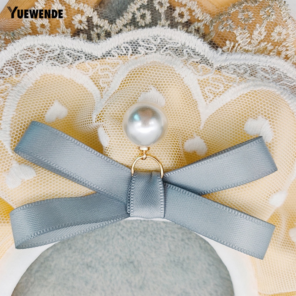 Khăn Choàng Cổ Họa Tiết Trái Tim Đính Ngọc Trai Thanh Lịch Cho Thú Cưng