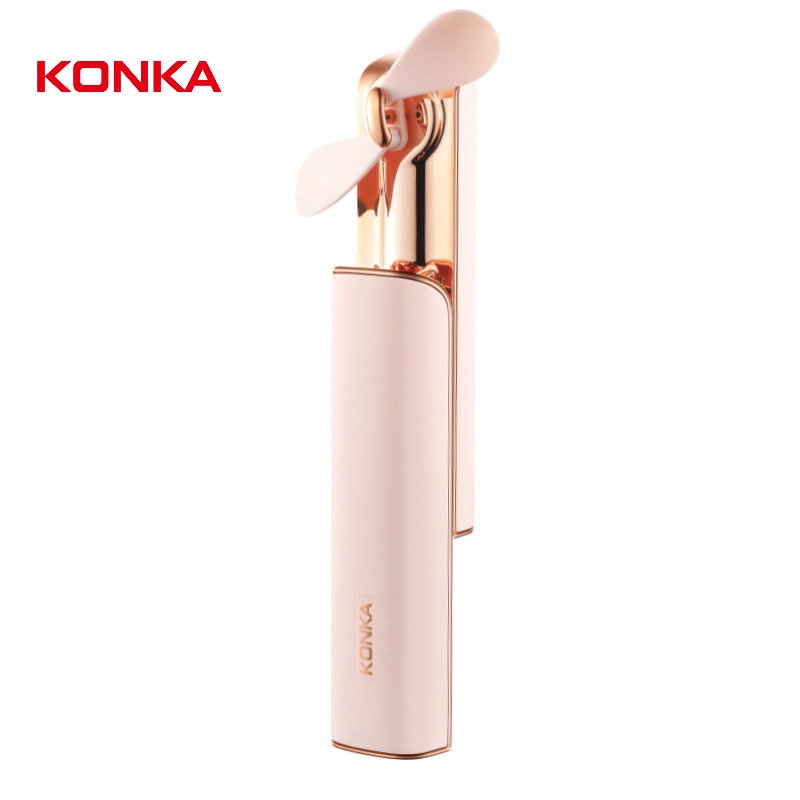 Konka Quạt mini Cầm Tay Sạc USB Hai Tốc Độ Tiện Dụng