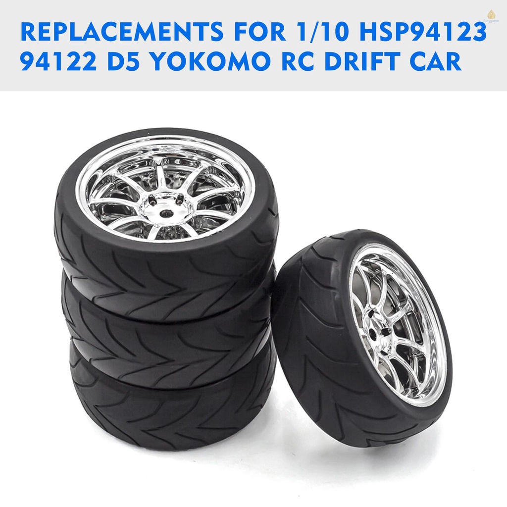 Set 4 Bánh Xe Thay Thế Chuyên Dụng Cho Xe Điều Khiển HSP94123 94122 D5 yokomo RC 1 / 10