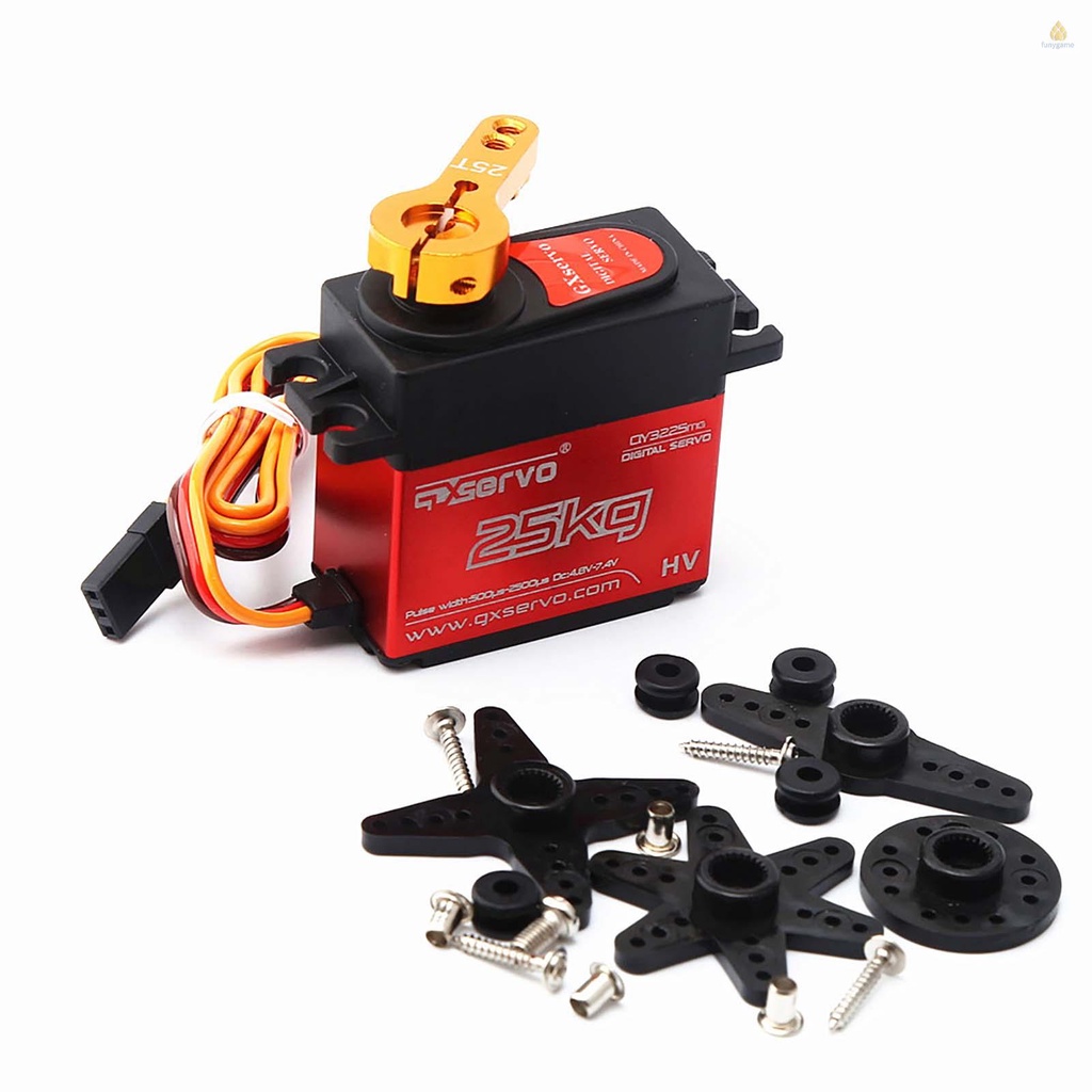 Động Cơ Servo QY3225 25KG Chống Thấm Nước Cho Xe Điều Khiển Từ Xa 1 / 10 1 / 12 Traxxas HSP